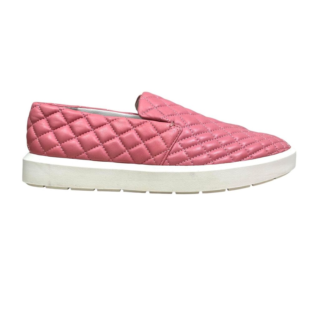 Sarto By Franco Sarto Women Sneaker Prato‎ Pink Quilted Leather Cushions Sz 8.5